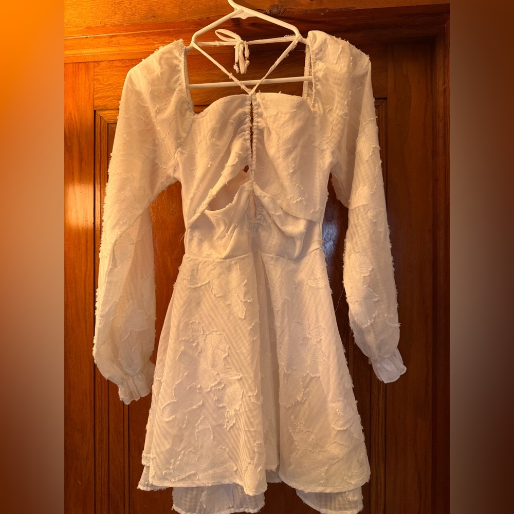 White bachelorette dress